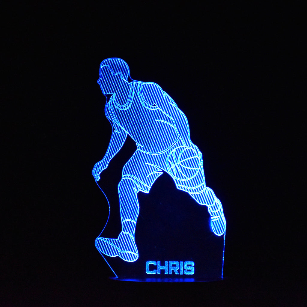 Basketball Player Dribbling Night Light