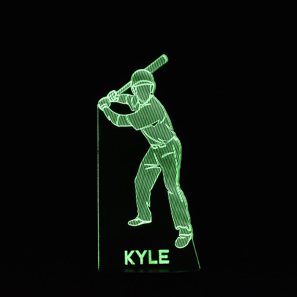 Baseball Batter Ready Night Light