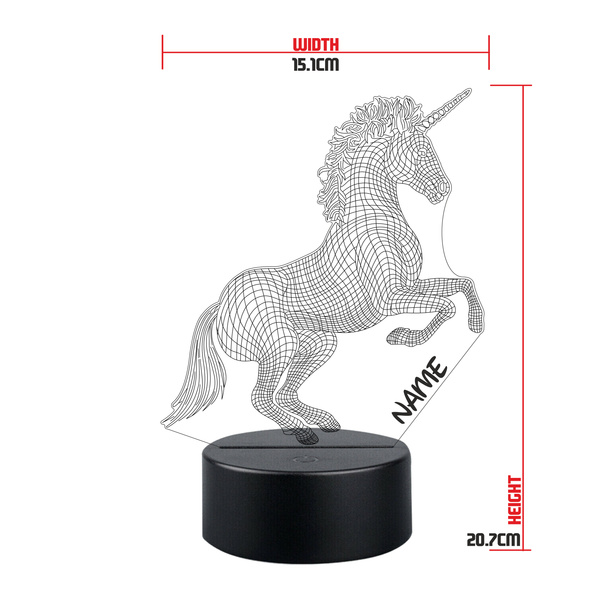 Unicorn 3D Night Light