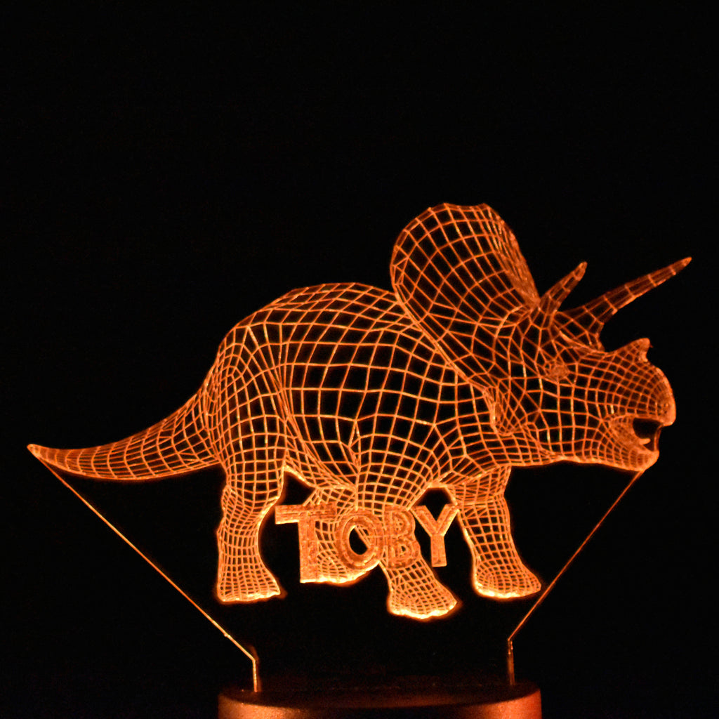 Dinosaur Triceratops Night Light